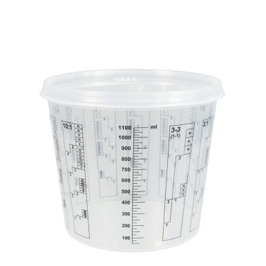 FinoPack FP-850-LID ΚΑΠΑΚΙ ΓΙΑ ΔΙΑΦΑΝΕΣ ΔΟΧΕΙΟ ΧΡΩΜΑΤΩΝ ΜΕ ΔΙΑΓΡΑΜΜΙΣΗ ΑΝΑΜΙΞΗΣ 107890 (850ML)