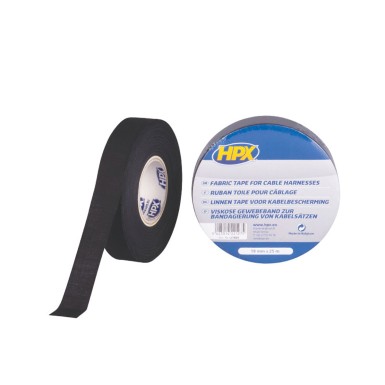 HPX LI1925 ΥΦΑΣΜΑΤΙΝΗ ΤΑΙΝΙΑ ΜΟΝΩΣΗΣ 19 MM Χ 25 MT (ΜΑΥΡΗ)