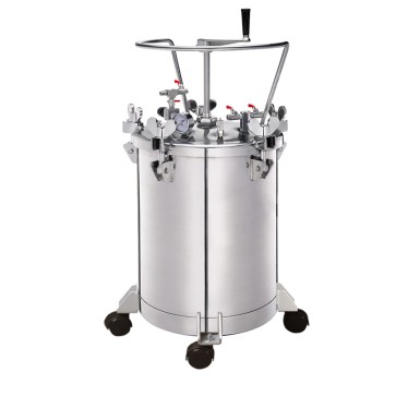 Maestro STB-20SS ΔΟΧΕΙΟ ΠΙΕΣΗΣ ΧΡΩΜΑΤΟΣ ΜΕ ΡΥΘΜΙΣΤΗ, 20LT - 16.4KG (SSTEEL-POLISHED)