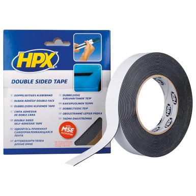 HPX ZC05 ΤΑΙΝΙΑ ΔΙΠΛΗΣ ΟΨΗΣ 19MM X 10 MT (ΜΑΥΡΗ)
