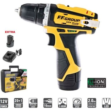 Δραπανοκατσάβιδο FF Group CDD 12V Plus Extra Bat 41304
