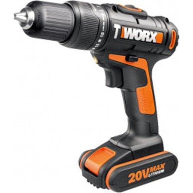 Worx Δραπανοκατσάβιδο Hammer μπαταρίας 20V 2x2Ah