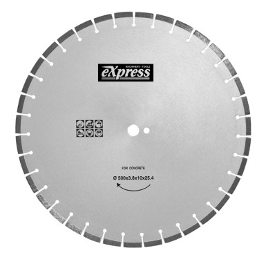 603014 ΔΙΣΚΟΣ ΚΟΠΗΣ ΜΠΕΤΟΝ/ΑΣΦΑΛΤΟΥ Φ.500x25.4mm 603014