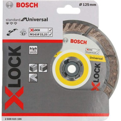 ΔΙΑΜΑΝΤΟΔΙΣΚΟΣ ΚΟΠΗΣ X-LOCK STANDARD FOR UNIVERSAL 125mm BOSCH 2608615166