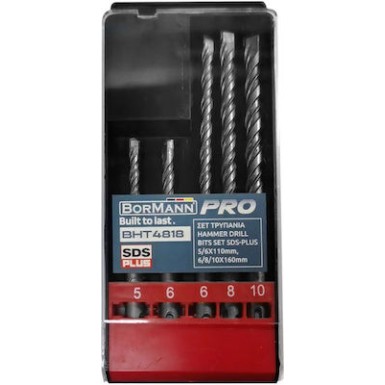 ΣΕΤ 5 ΤΕΜΑΧΙΩΝ ΤΡΥΠΑΝΙΑ ΤΕΤΡΑΚΟΠΑ SDS-PLUS BORMANN BHT4818 057932