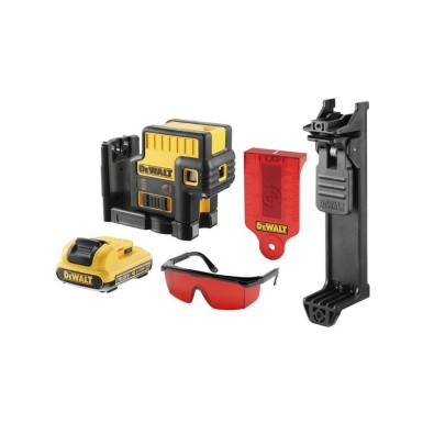 DEWALT 10.8V ΑΥΤΟΡΥΘΜΙΖΌΜΕΝΟ ΛΕΪΖΕΡ ΣΤΑΥΡΟΥ KAI 5 ΣΗΜΕΙΩΝ ΚΟΚΚΙΝΗΣ ΠΡΟΒΟΛΗΣ DCE0825D1R