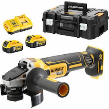 DEWALT ΓΩΝΙΑΚΟΣ ΤΡΟΧΟΣ 18V XR BRUSHLESS DCG405P2 125MM 