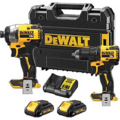 ΣΕΤ ΚΡΟΥΣΤΙΚΟ ΔΡΑΠΑΝΟΚΑΤΣΑΒΙΔΟ 18V XR BRUSHLESS & ΠΑΛΜΙΚΟ ΚΑΤΣΑΒΙΔΙ 18V BRUSHLESS DCK2062L2T