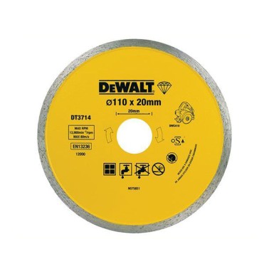 DEWALT Διαμαντόδισκος Κοπής Πλακιδίων DT3714