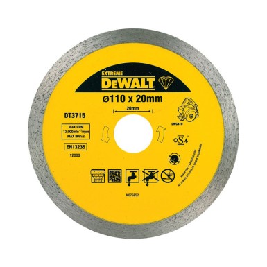 DEWALT Διαμαντόδισκος Κοπής Πλακιδίων DT3715