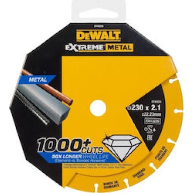 DEWALT ΔΙΣΚΟΣ ΚΟΠΗΣ ΙΝΟΧ ΔΙΑΜΑΝΤΕ EXTREME 230 X 1,3 MM DT40255