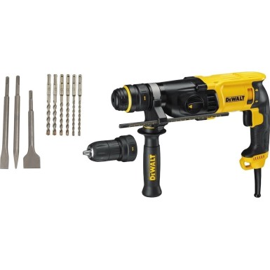 DEWALT ΠΙΣΤΟΛΕΤΟ SDS PLUS 26MM 3 ΛΕΙΤΟΥΡΓΙΏΝ ΣΕ ΕΡΓΑΛΕΙΟΘΗΚΗ ΣΕΤ ΚΑΛΕΜΙΑ ΒΕΛΟΝΙΑ ΣΕΤ ΤΡΥΠΑΝΙΑ D25134KP