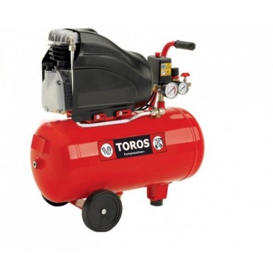 Αεροσυμπιεστής Toros μονομπλόκ EM24/2 24lt 2hp 