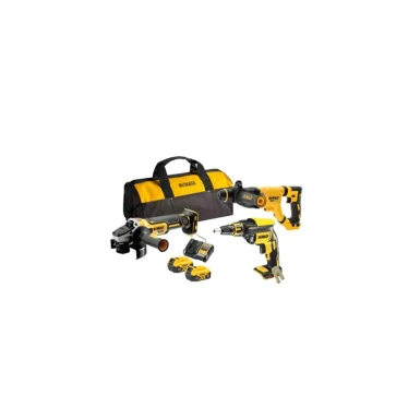 DEWALT DCK366P2-QW  ΣΕΤ ΚΡΟΥΣΤΙΚΟ ΣΚΑΠΤΙΚΟ, ΓΩΝΙΑΚΟΣ ΤΡΟΧΟΣ ΚΑΙ ΚΑΤΣΑΒΙΔΙ ΓΥΨΟΣΑΝΙΔΑΣ 18V (2X5.0AH) ΑΠΟ ΤΗΝ DEWALT 