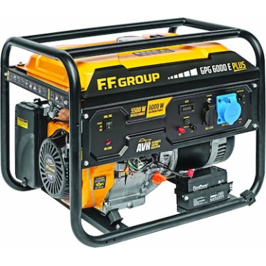 F.F. GROUP - GPG 6000E PLUS Μονοφασική Γεννήτρια Βενζίνης (Τετράχρονη) με Μίζα 46095