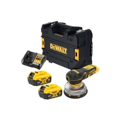 DCW211P2-QW DEWALT 18V XR BL ΕΚΚΕΝΤΡΟ ΤΡΙΒΕΙΟ 125MM (2x5.0AH) ΣΕ ΚΑΣΕΤΙΝΑ TSTAK