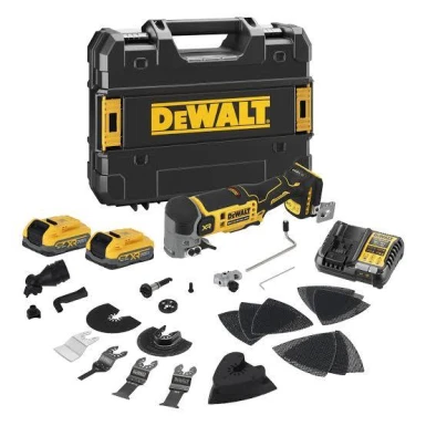 DCS359S2-QW DEWALT 18V XR ΠΑΛΜΙΚΟ ΠΟΛΥΕΡΓΑΛΕΙΟ LV ΜΕ ΜΠΑΤΑΡΙΑ 3.5AH POWERSTACK