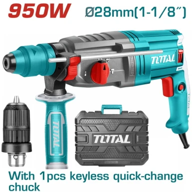 TOTAL TH309288-2  ΕΠΑΓΓΕΛΜΑΤΙΚΟ ΠΙΣΤΟΛΕΤΟ ΠΕΡΙΣΤΡ. - ΣΚΑΠΤΙΚΟ SDS-PLUS 950W ΜΕ ΤΑΧΥΤΣΟΚ