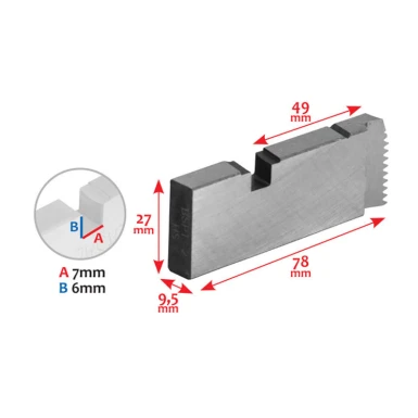 ΜΑΧΑΙΡΙΑ 1"-2" BSPT,ΒΙΔΟΛ.ΤΤ-50 HSS