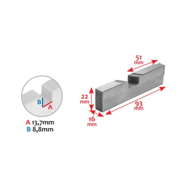 ΣΕΤ ΜΑΧΑΙΡΙΑ 2,1/2"-4" NPT ΒΙΔΟΛ. TT-100HD