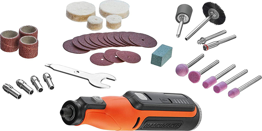 Black & Decker Περιστροφικό Πολυεργαλείο 7.2V 1x1.5Ah με Ρύθμιση Ταχύτητας  BCRT8I