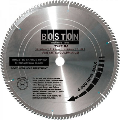 BOSTON: BA-21060 ΔΙΣΚΟΣ ΚΟΠΗΣ ΑΛΟΥΜ. Φ210/30/Ζ60
