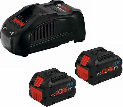 BOSCH PROFESSIONAL ΣΕΤ 2 ΜΠΑΤΑΡΙΕΣ ProCORE 18V 5.5Ah ΚΑΙ ΦΟΡΤΙΣΤΗΣ GAL 1880 CV 1600A0214C 