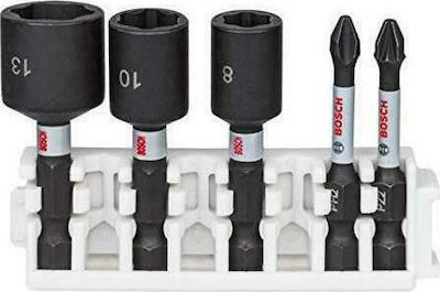 Σέτ Κατσαβιδόλαμες και Καρυδάκια Pick and Click Impact Control BOSCH 2608522350