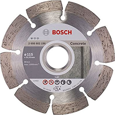 BOSCH ΔΙΑΜΑΝΤΟΔΙΣΚΟΣ ΚΟΠΗΣ ΜΠΕΤΟΥ STANDARD FOR CONCRETE 115MM 2608602196