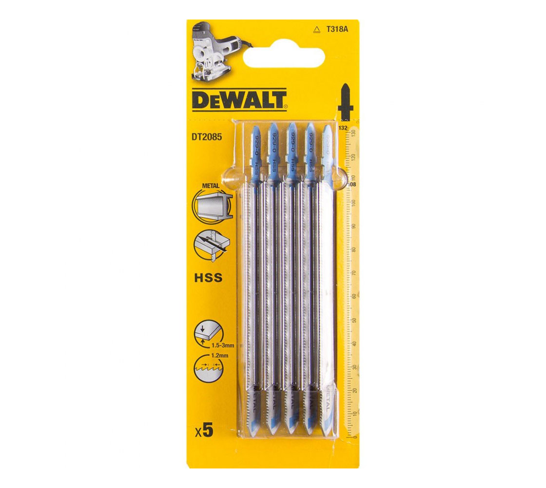 DeWalt Λαμες Σέγας Κοπής Μετάλλου 132mm DT2085