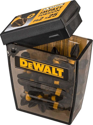 Μύτες PH2 No2x25mm Torsion 25τεμ. Dewalt DT70555T-QZ