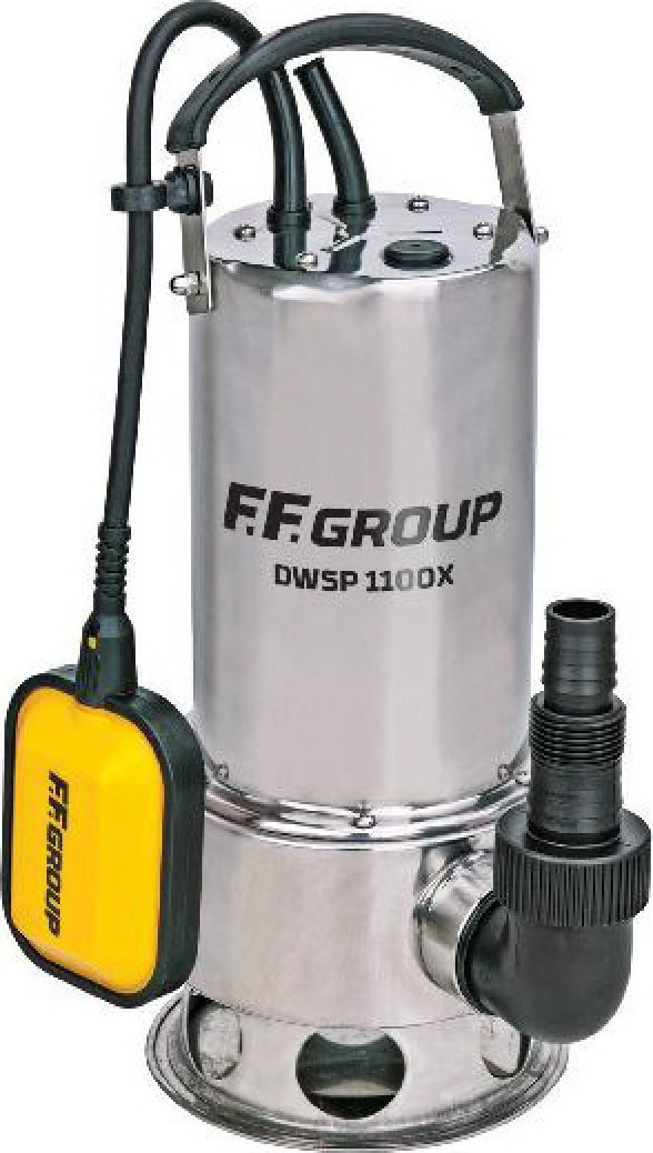 FF GROUP DWSP 1100X ΑΝΤΛΙΑ ΥΠΟΒΡΥΧΙΑ ΑΚΑΘΑΡΤΩΝ ΥΔΑΤΩΝ ΑΝΟΞΕΙΔΩΤΗ ΜΕ ΦΛΟΤΕΡ 1100W 43481