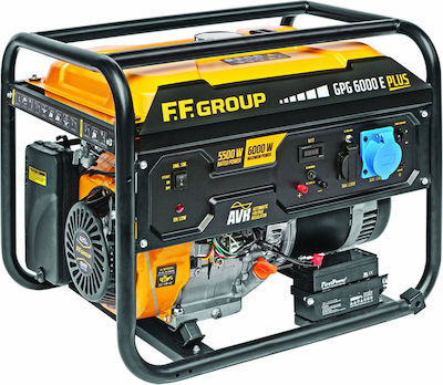 F.F. GROUP - GPG 6000E PLUS Μονοφασική Γεννήτρια Βενζίνης (Τετράχρονη) με Μίζα 46095