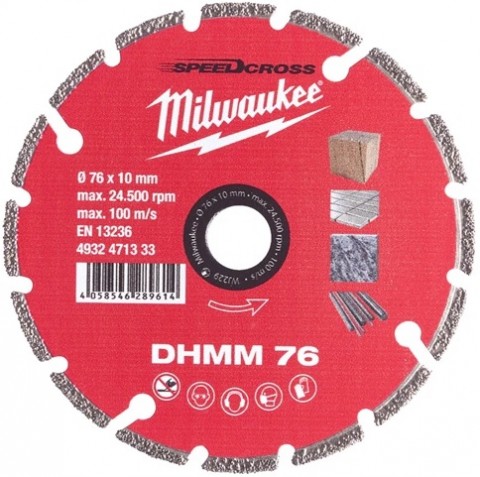 ΔΙΑΜΑΝΤΟΔΙΣΚΟΣ DHMM 76 Φ75 ΓΙΑ ΤΟ Μ12FCOT-0 MW 4932471333
