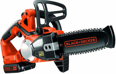 Black & Decker Αλυσοπρίονο Μπαταρίας 18V 2.0Ah 3.7kg με Λάμα 20cm GKC1820L20-QW