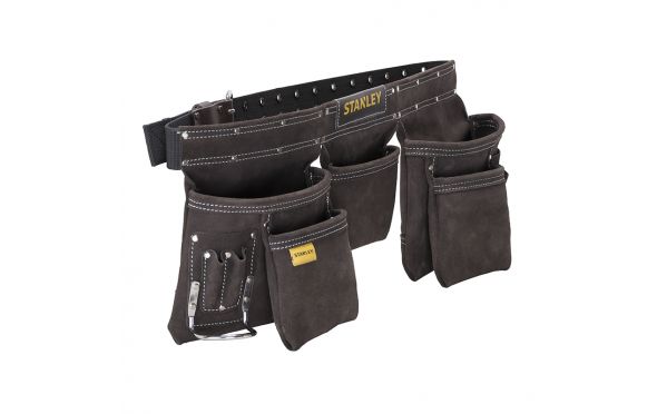STANLEY - Δερμάτινη Θήκη Εργαλείων Μαύρη Διπλή STST1-80113