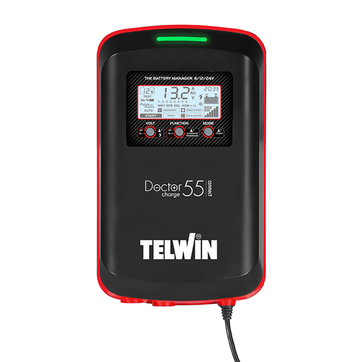ΗΛΕΚΤΡΟΝΙΚΟΣ ΔΙΑΧΕΙΡΙΣΤΗΣ ΜΠΑΤΑΡΙΩΝ TELWIN DOCTOR CHARGE 55 CONNECT 807614