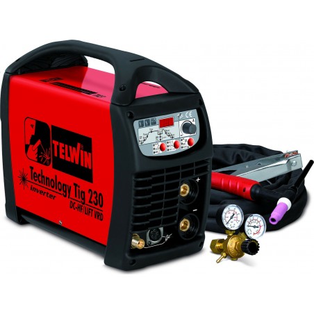 TELWIN - TECHNOLOGY TIG 230 DC-HF/LIFT VRD Ηλεκτροκόλληση Inverter 220A 852055