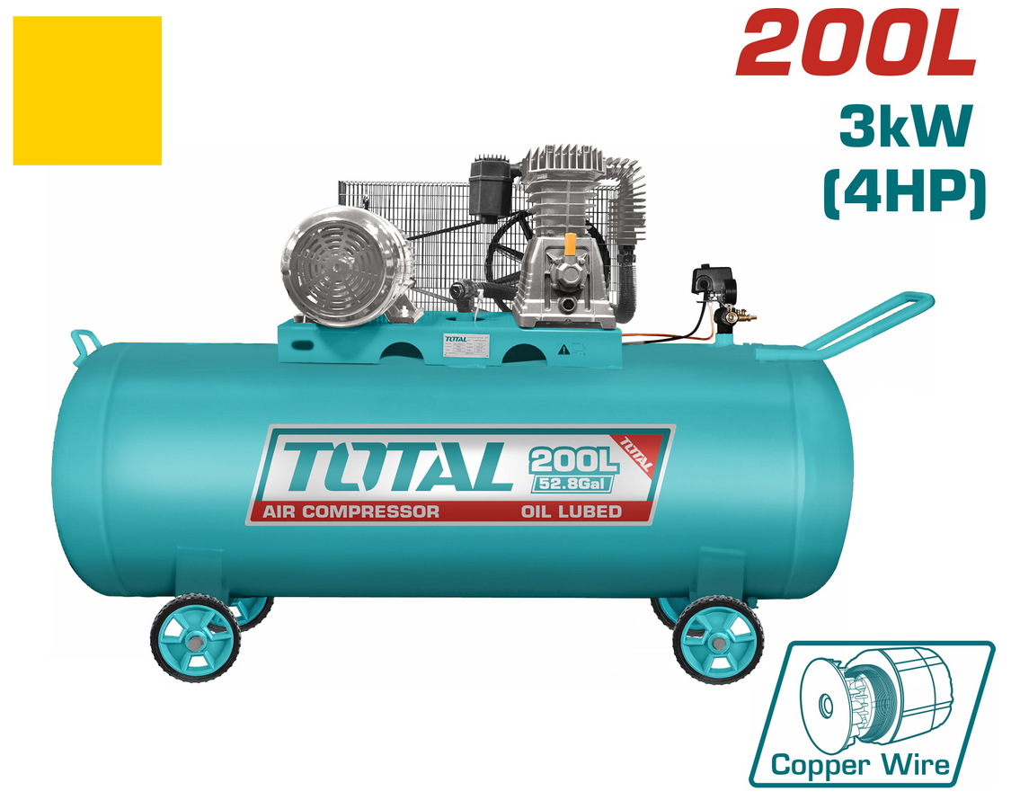 TOTAL ΑΕΡΟΣΥΜΠΙΕΣΤΗΣ ΙΜΑΝΤΑ 200 Lit (TC1402002)