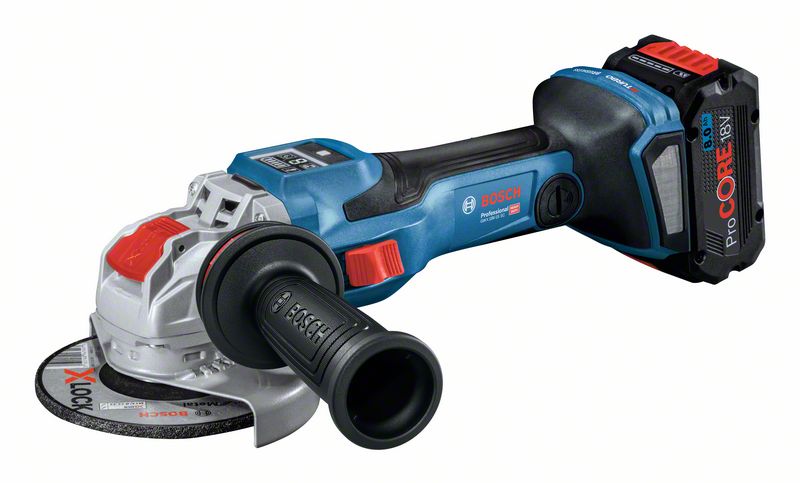 BOSCH ΓΩΝΙΑΚΟΣ ΛΕΙΑΝΤΗΡΑΣ ΜΠΑΤΑΡΙΑΣ BITURBO ΜΕ X-LOCK GWX 18V-15 SC PROFESSIONAL 06019H6500