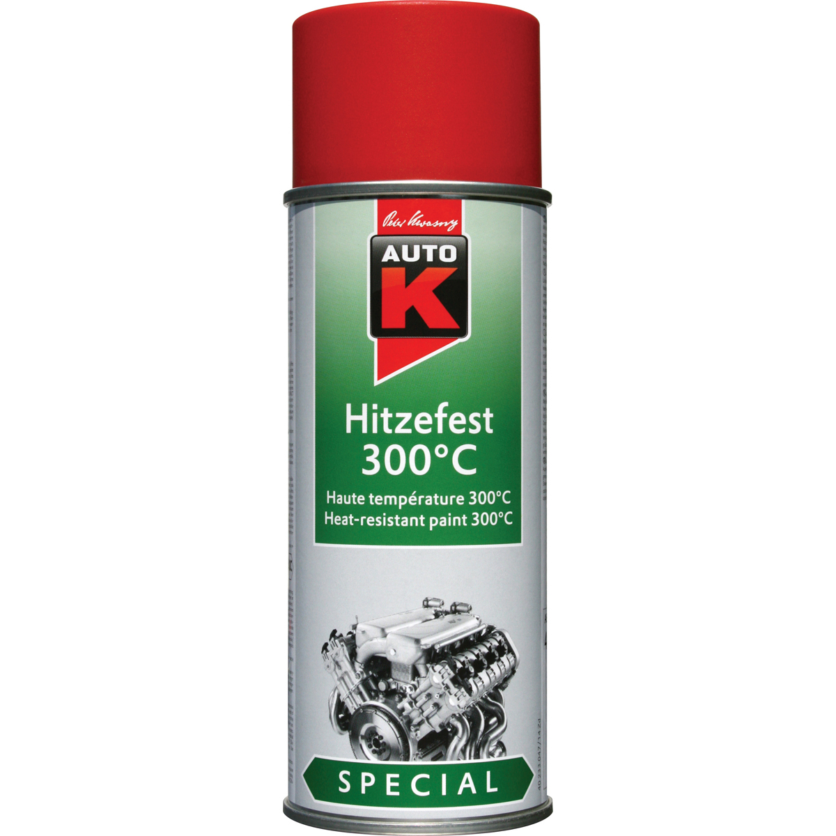 Kwasny Group AutoK 233047 SPRAY ΒΑΦΗΣ ΥΨΗΛΩΝ ΘΕΡΜΟΚΡΑΣΙΩΝ (300°C), KΟΚΚΙΝΟ 400 ML
