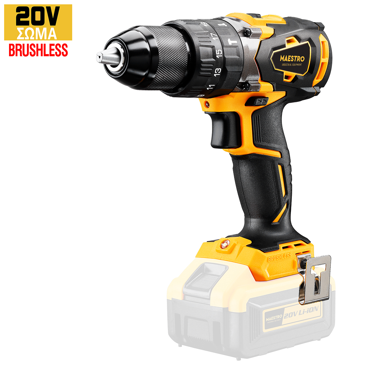 Maestro MCD-20BL-T BRUSHLESS ΚΡΟΥΣΤΙΚΟ ΔΡΑΠΑΝΟΚΑΤΣΑΒΙΔΟ (ΣΩΜΑ ΜΟΝΟ)