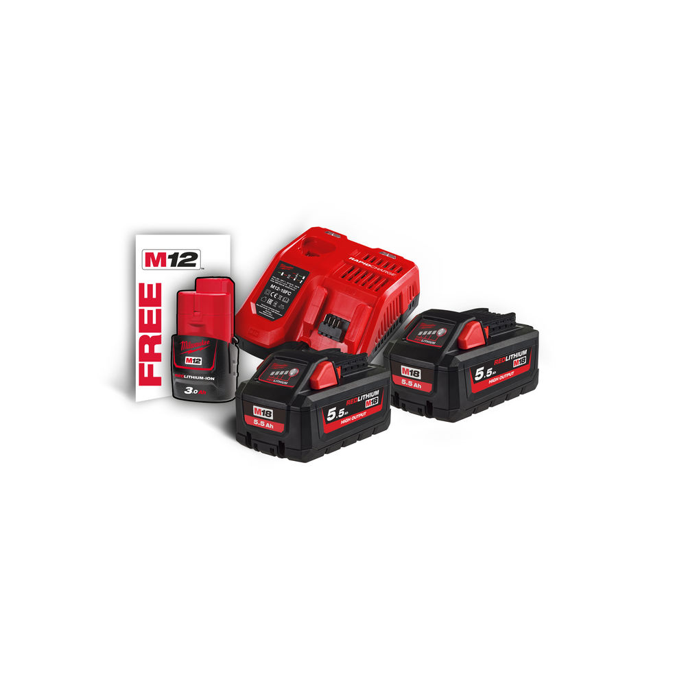 SET ΜΠΑΤΑΡΙΕΣ & ΦΟΡΤΙΣΤΗΣ M18 HNRG-552 MW 4933464713