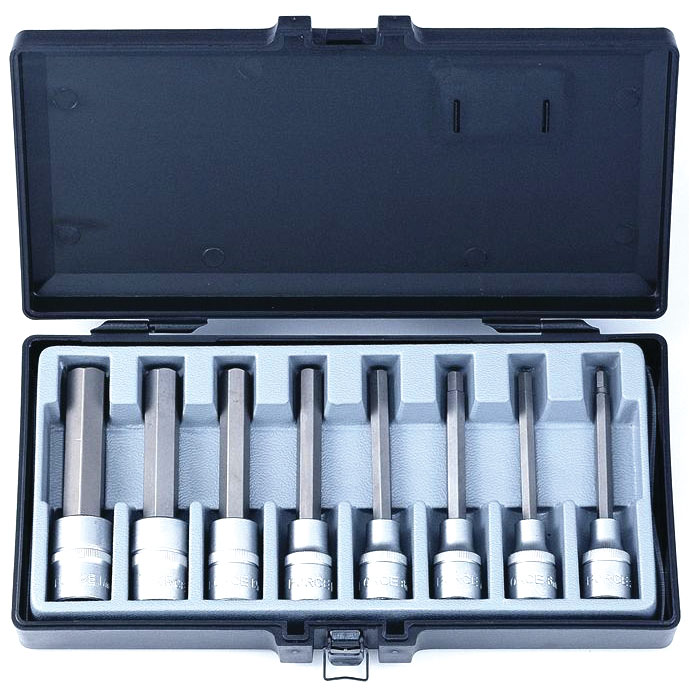 SET ΚΑΡΥΔΑΚΙΑ ALLEN ΜΑΚΡΙΑ 1/2" 8τμχ FORCE