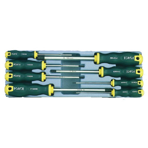 SET ΚΑΤΣΑΒΙΔΙΑ TORX ΜΕ ΤΡΥΠΑ 8τμχ FORCE
