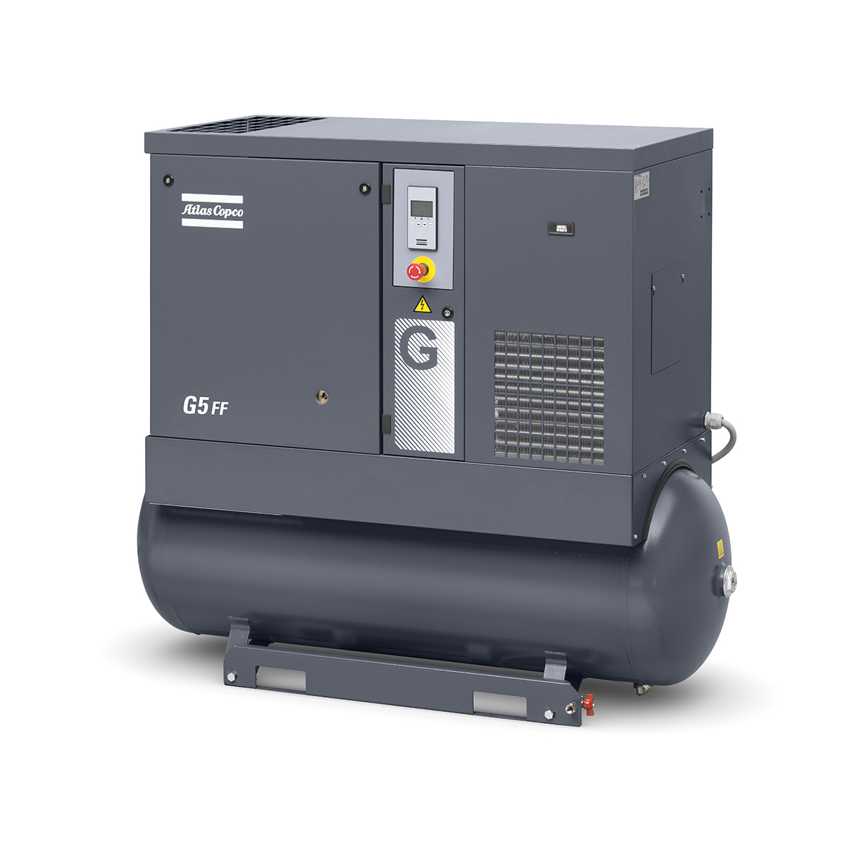ATLAS COPCO 8152103671 ΚΟΧΛΙΟΦΟΡΟΣ ME ΔΟΧΕΙΟ 270LT & ΞΗΡΑΝΤΗ - 7.5HP 5.5KW/10BAR,G5FF 10 400/50 TM270 CE (G2-7)