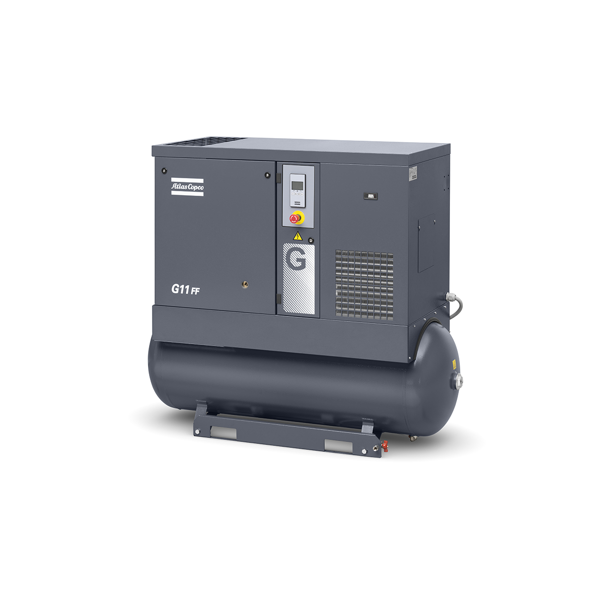 ATLAS COPCO 8153289932-51626 ΚΟΧΛΙΟΦΟΡΟΣ ΜΕ ΔΟΧΕΙΟ 500LT & ΞΗΡΑΝΤΗ - 15HP 11.0KW/10BAR, G11FF 10 400/50 TM500 CE