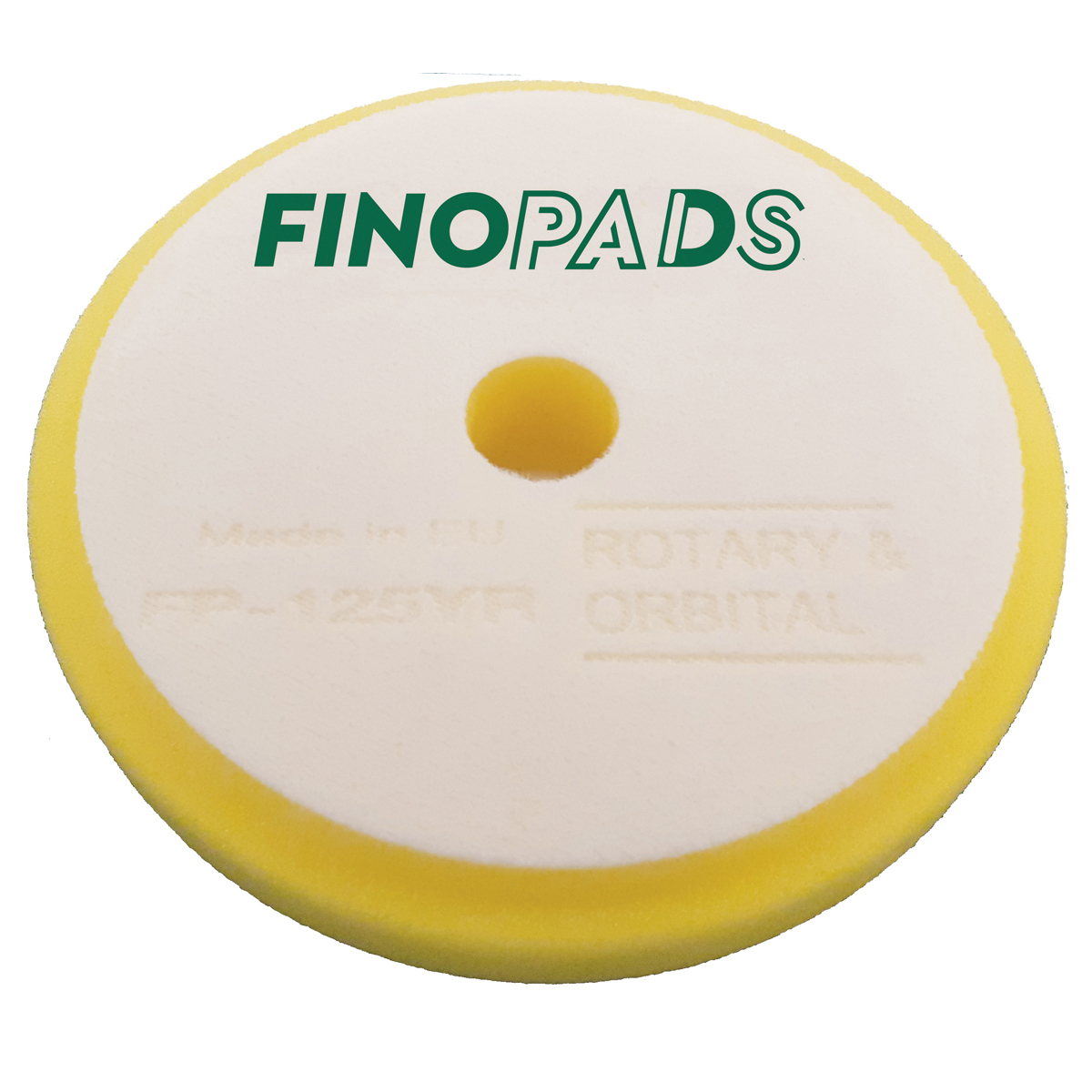 FinoPads FP-125YR ΣΦΟΥΓΓΑΡΙ ΓΥΑΛΙΣΜΑΤΟΣ "PRO" ΜΕΣΑΙΟ 125/150mm, ΠΑΧΟΣ 30mm (ΚΙΤΡΙΝΟ)