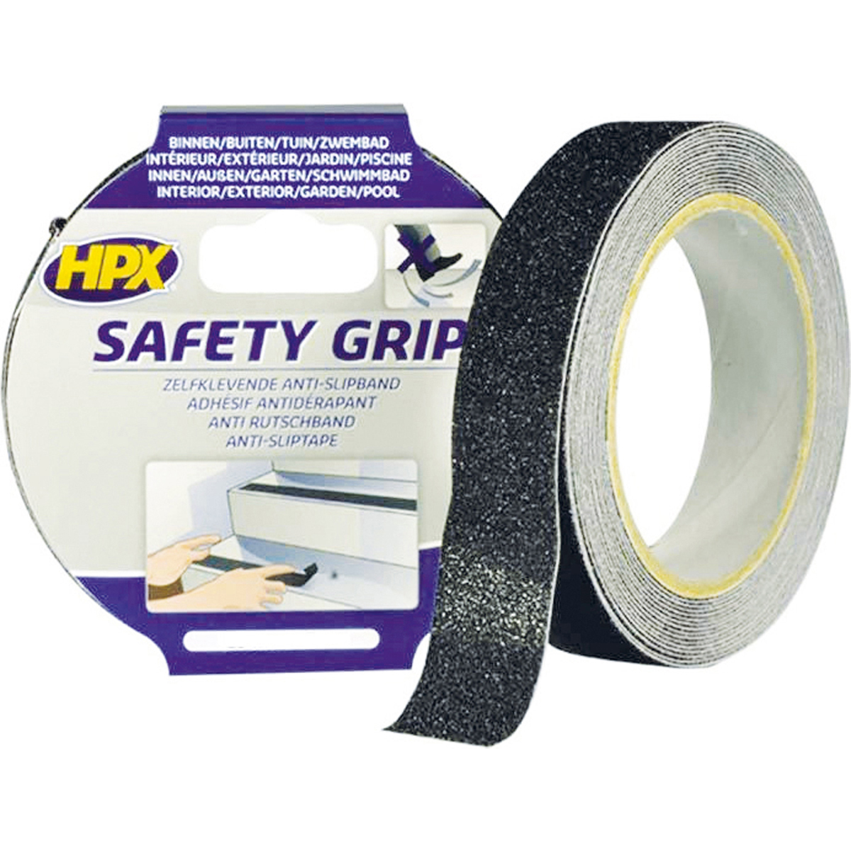 HPX SB2505 ΑΝΤΙΟΛΙΣΘΗΤΙΚΗ ΤΑΙΝΙΑ ΑΣΦΑΛΕΙΑΣ 25MM X 5M (ΜΑΥΡΗ)