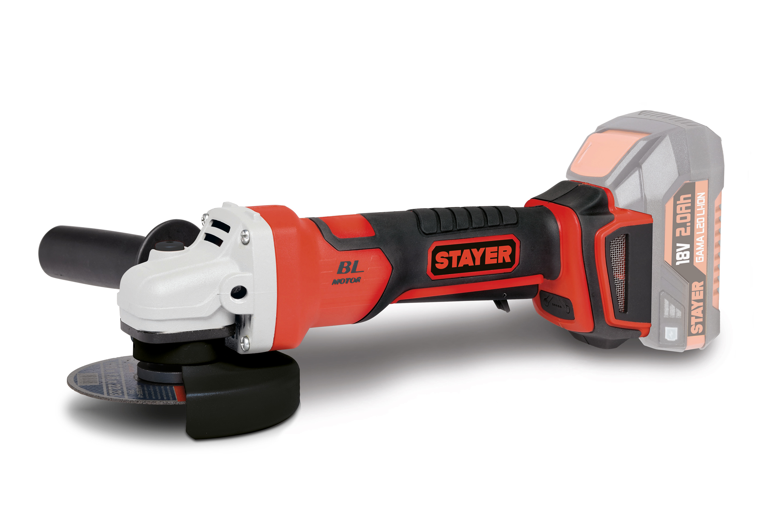 STAYER Γωνιακός Τροχός Μπαταρίας  Brushless 18V - L20 (X/BAT)